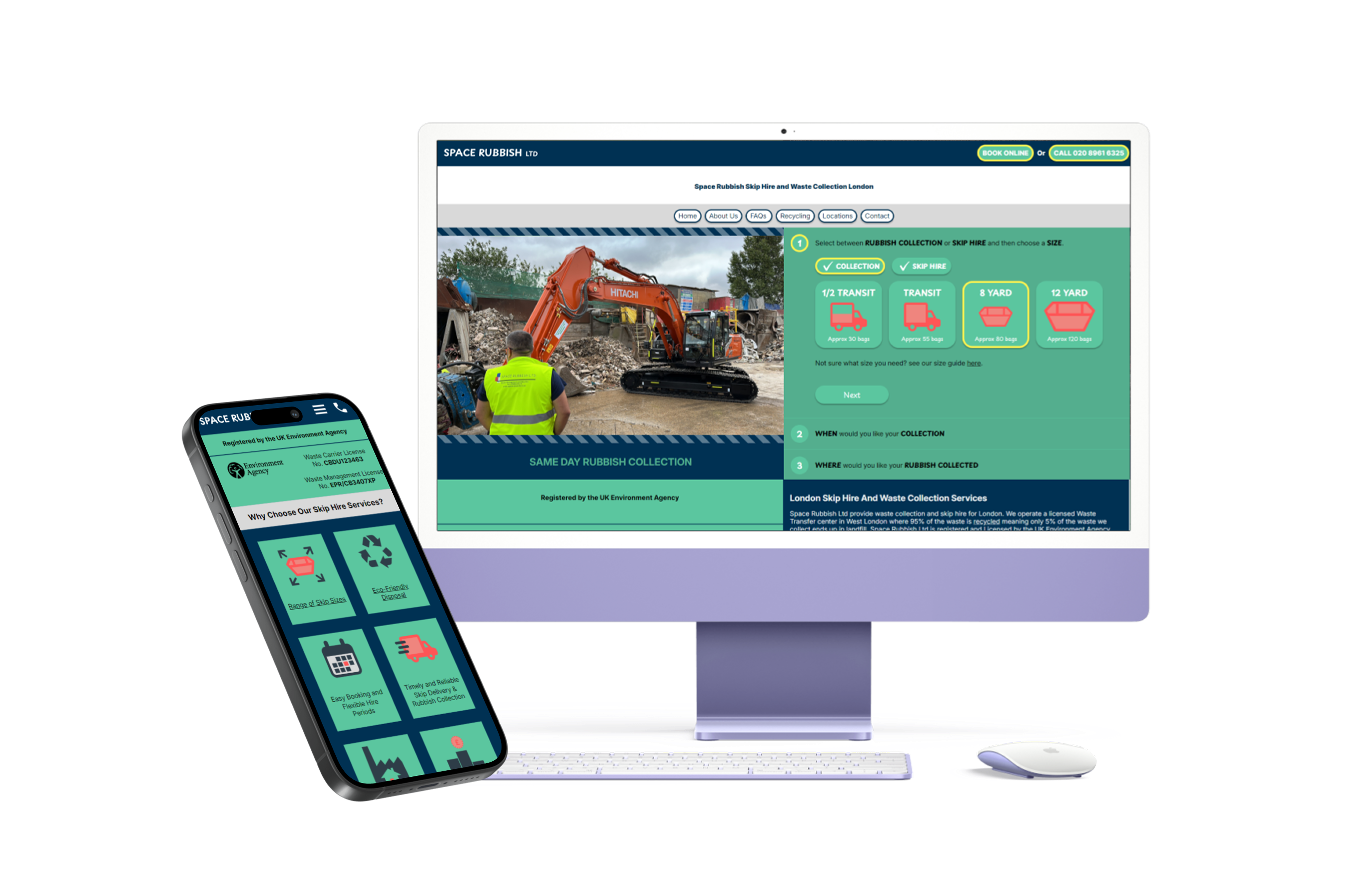 Laptop with Phoenix-SBS website